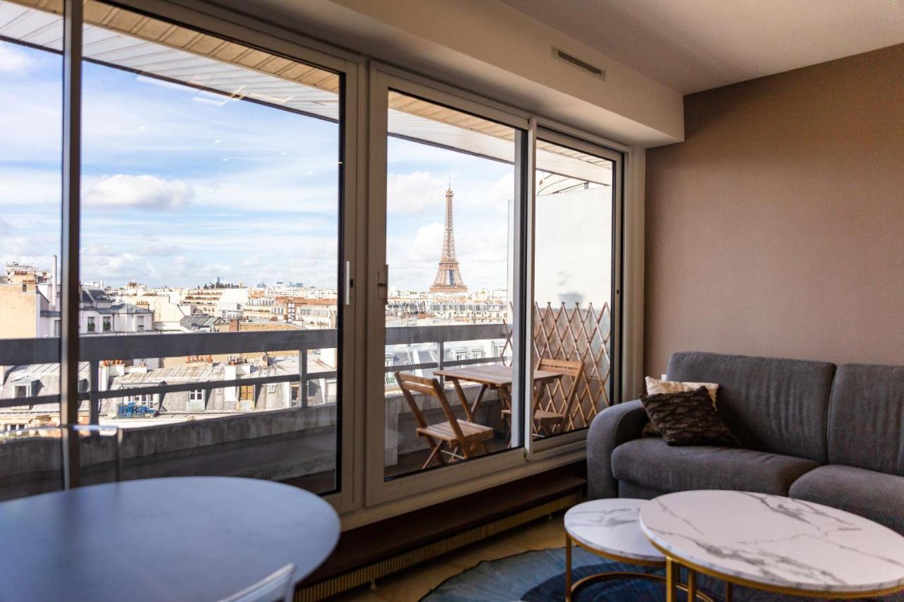 Appartement Vue Tour Eiffel Paris Dış mekan fotoğraf